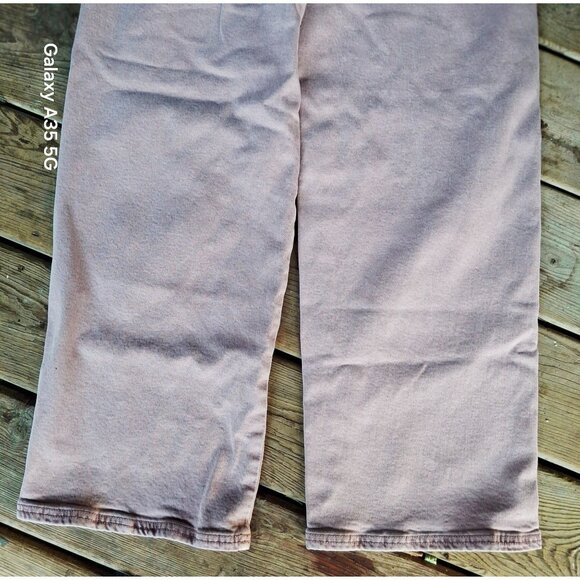 American Eagle Women's Light Pink High-Waisted Straight-Leg Jeans Size 6 Preppy - Picture 12 of 16